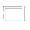 Devon&Devon Élysées Boiserie Керамический плинтус 40x30см, цвет: white glossy