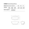 Dea Design Elegant Ванна 179x88x64см., отдельностоящая, Solid Surface, цвет: Black №16