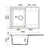 Omoikiri Sakaime 68 Кухонная мойка 68x19x50см.,встраиваемая, цвет: белый