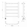 Secado Агата 1 К Полотенцесушитель 60x60 см, электрический, цвет: хром