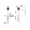 Treemme 3.6mm Смеситель для раковины, 1 отв., цвет: нержавеющая сталь