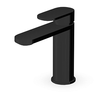 Zucchetti Octo Смеситель для раковины, на 1 отв., с донным капаном, цвет: Brushed Metal Black