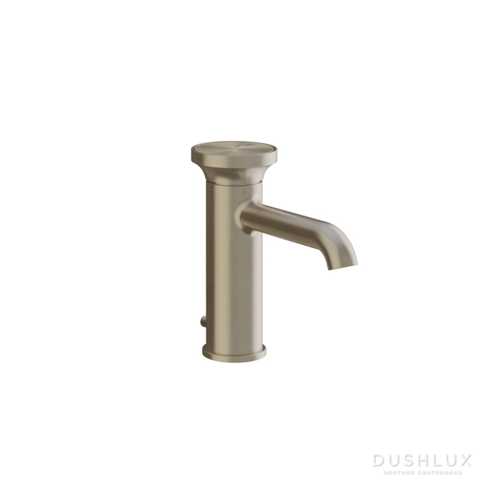 Фото Gessi Origini Смеситель для раковины, 1 отв., с донным клапаном, цвет: Finox Brushed Nickel