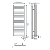 Neoinox Bras Полотенцесушитель 120x60см, электрический, box, цвет: черный матовый