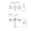 Dornbracht MEM Смеситель для раковины, излив: 17.1см, встраиваемый, цвет: платина