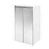 Kerama Marazzi Cristallo Душевая дверь 120x210см., раздвижная, с функцией soft close, цвет: брашированный никель