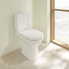 Villeroy&Boch O.novo Унитаз 39x80x63см., напольный, безободковый, с гориз. выпуском, цвет: альпийский белый