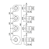 Paffoni Modular Box Смеситель для душа, термостатический, встраиваемый, на 3 выхода, цвет: золото медовое