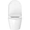 Duravit ME by Starck Комплект: унитаз подвесной Compact Rimless, 37x48см 253009 + сиденье с микролифтом: 002019, цвет: белый