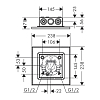 Axor ShowerSolution Верхний душ, 250x250мм, 2jet, потолочный монтаж, цвет: хром