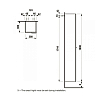 Laufen Kartell Шкаф 180x30x30см., подвесной, с 1 дверцей, SX, цвет: оранжевый глянцевый
