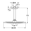 Grohe Rainshower F-series 10″ Верхний душ 25.4x25.4см., потолочный, цвет: хром