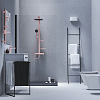 Ideal Standard Alu+ Beauty Bar S Комплект аксессуаров, состоящий из: штанги 70см., с направляющими справа и слева для установки аксессуаров по выбору при первичном монтаже; зеркало 20см., стаканчик; полочки, цвет: Rose