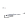 Almar Showers Accessories Бумагодержатель с полочкой, цвет: хром