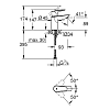 Grohe BauEdge Смеситель для раковины, 1 отв., без донного клапана, цвет: хром
