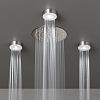 CEA Design FREE IDEAS Верхний душ 4.5см, встраиваемый, хромотерапия, 1 режим, Rain jet, Delrin®, цвет: нержавеющая сталь
