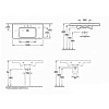 Villeroy&Boch Subway 2.0 Раковина 100x47 см, 1 отв., с переливом, цвет: белый