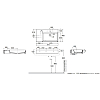 Azzurra Elegance Squared Раковина 81x46x12.5см., подвесная/накладная, 1 отв., цвет: белый