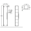 Geberit Smyle Шкаф-пенал 180x36см., подвесной, цвет: дуб
