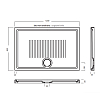 Hatria LIF H3 Поддон керамический 120x80см., цвет: белый