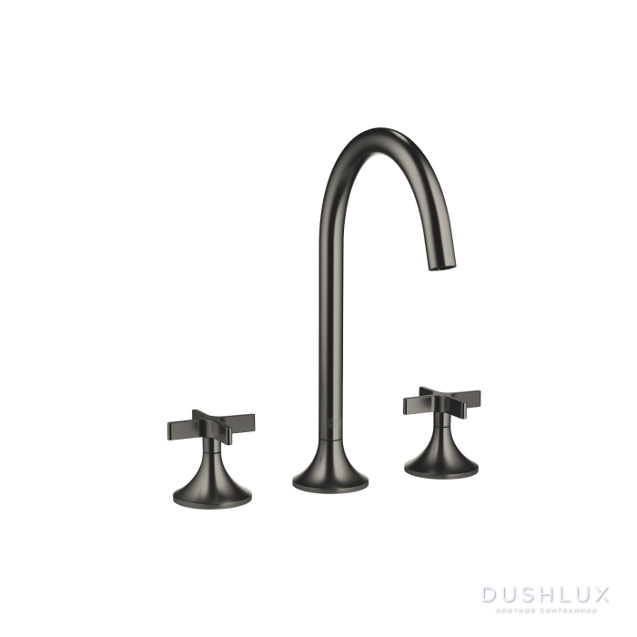 Фото Dornbracht VAIA Смеситель для раковины, на 3 отв., цвет: Dark Platinum matt