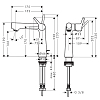 Hansgrohe Talis S Смеситель для раковины 140, на 1 отв, с донным клапаном, излив 152мм, h144мм, цвет: хром