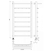 Secado Агата 1 КСП Полотенцесушитель 50x100 см, электрический, цвет: хром