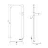 CEA Design CARTESIO Смеситель для раковины, высокий, 1 отв., с поворотным изливом, цвет: нержавеющая сталь
