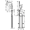 Hansgrohe Talis Select M51 Смеситель для кухни, на 1 отв, поворотный излив 220мм с вытяжным душем, 2jet, h288мм, sBox, кнопка вкл/выкл, цвет: хром