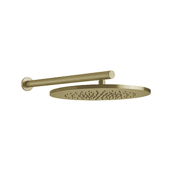 Gessi 316 Верхний душ Ø35.5см., с настенным держателем 45см., цвет: Brushed Brass PVD