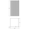 Kerama Marazzi Cristallo Душевое ограждение 120x210см., рифленое стекло, цвет: черный матовый