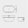 Devon&Devon Bayswater Ванна 170x80x46cм., цвет: белый