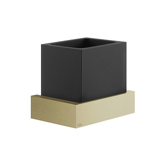 Gessi Inverso Accessories Стакан подвесной, цвет: черный/Brass Brushed PVD