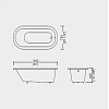 Devon&Devon Bayswater Ванна 165x75x46cм., цвет: белый