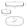 Artceram Cognac Раковина накладная 68x35 см, saniglaze, цвет: белый глянцевый