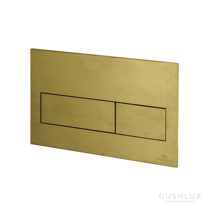 Noken Smart Line Двойная кнопка смыва, цвет: матовое золото (артикул ...