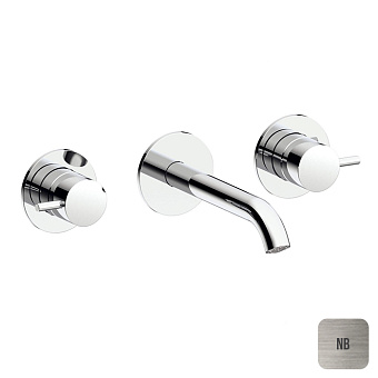 Almar Mixers Смеситель для раковины, настенный, цвет: никель брашированный