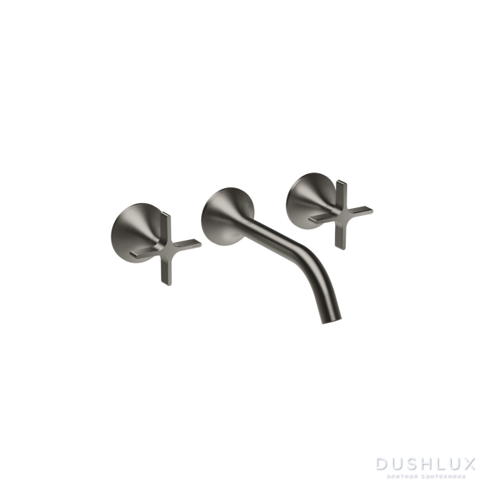 Фото Dornbracht VAIA Смеситель для раковины, излив: 19см, встраиваемый, цвет: Dark Platinum matt