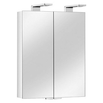Keuco Royal Universe Зеркальный шкаф с подсветкой 65x75.2x14.3см, подвесной, цвет: белый