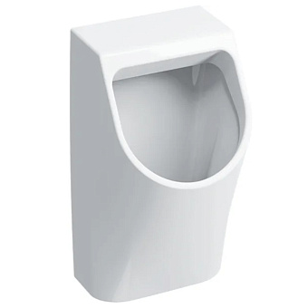 Geberit Smyle Писсуар 58х32.5см., подвесной, скрытый подвод, скрытый отвод, цвет: белый глянцевый