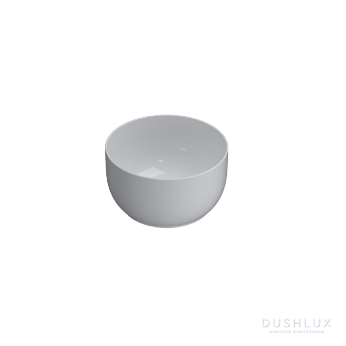 Фото Globo T-Edge Раковина-чаша на столешницу d38x21 см, без отв. под смеситель, цвет: белый