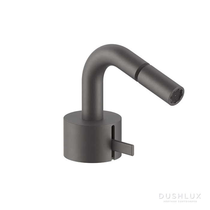 Фото Fantini AF/21 Смеситель для биде, 1 отв., излив 130 мм, цвет: Matt Gun Metal PVD