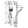 Hansgrohe Raindance Select S Душевой набор (ручной душ 120 3jet, душевая штанга 650мм, шланг 160см, ползунок), цвет: хром