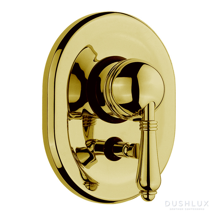 Фото Nicolazzi El Capitan Смеситель для душа, встраиваемый, 2 источника, цвет: English Gold