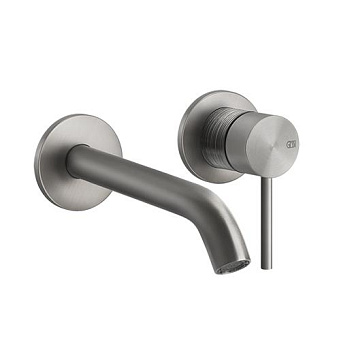 Gessi 316 Встраиваемый смеситель для раковины с изливом 146-116мм, цвет: steel brushed