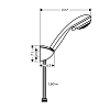 Hansgrohe Crometta 85 Душевой набор Vario (ручной душ 2jet, держатель для душа, шланг для душа 1,60 м), цвет: хром
