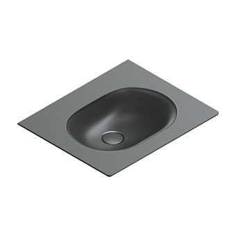 Catalano Sfera Раковина консоль 60x50см, без отв., цвет: черный матовый