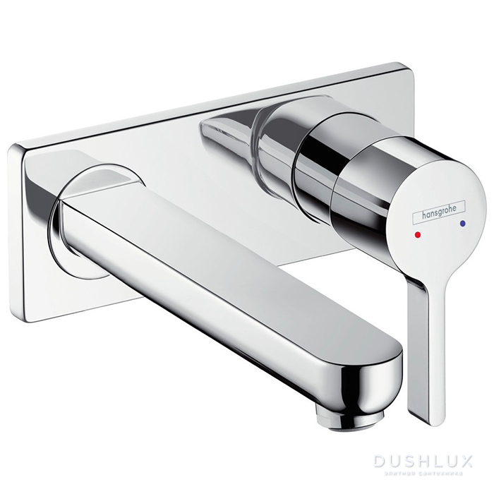 Фото Hansgrohe Metris S Смеситель для раковины встраиваемый, излив 165мм, цвет: хром