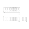 Decor Walther DW 355 Бокс универсальный 30.5x9.5x9.5см, цвет: белый матовый