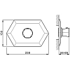 CISAL Cherie Встраиваемый термостатический смеситель для душа, цвет: золото